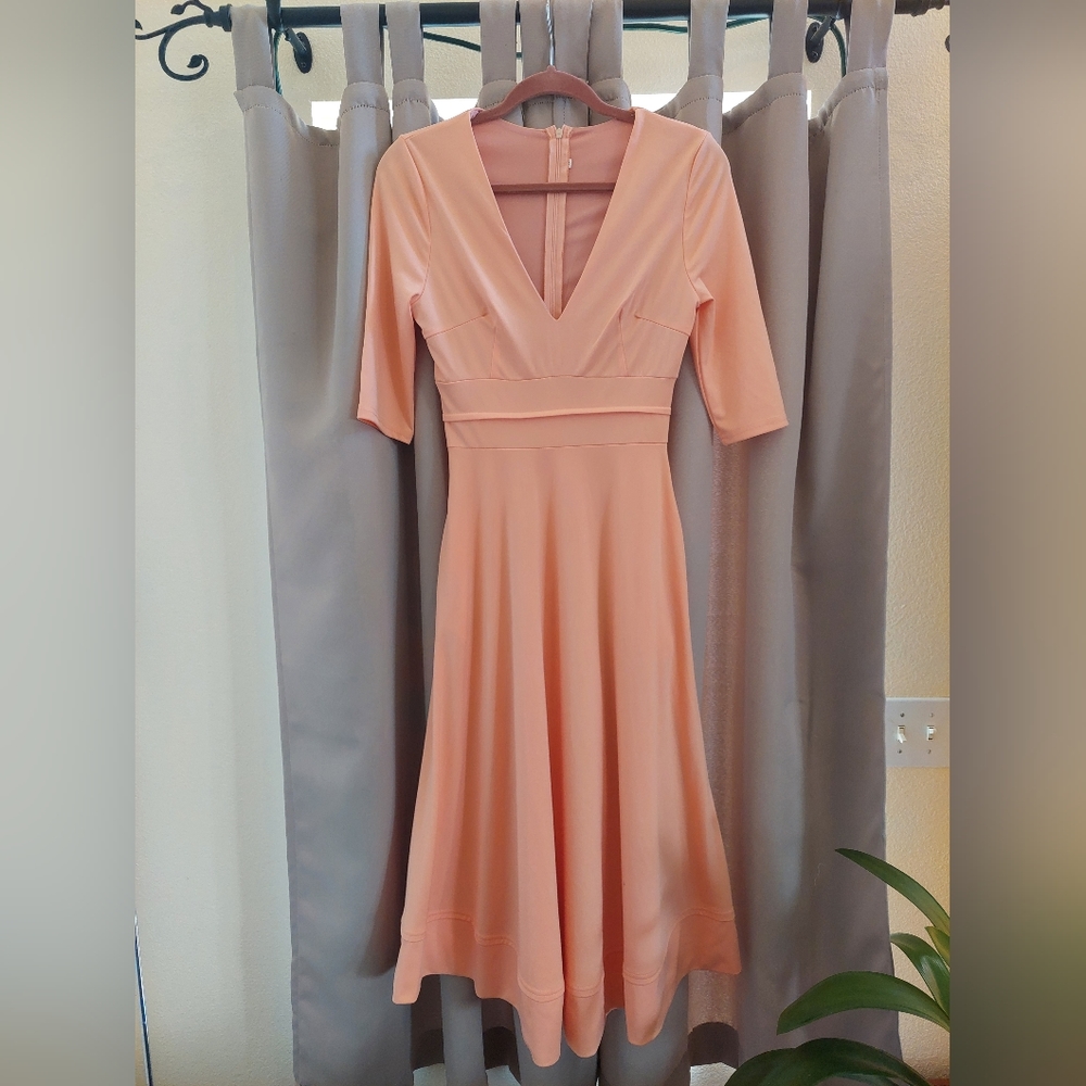Vintage Handmade Peach Dress